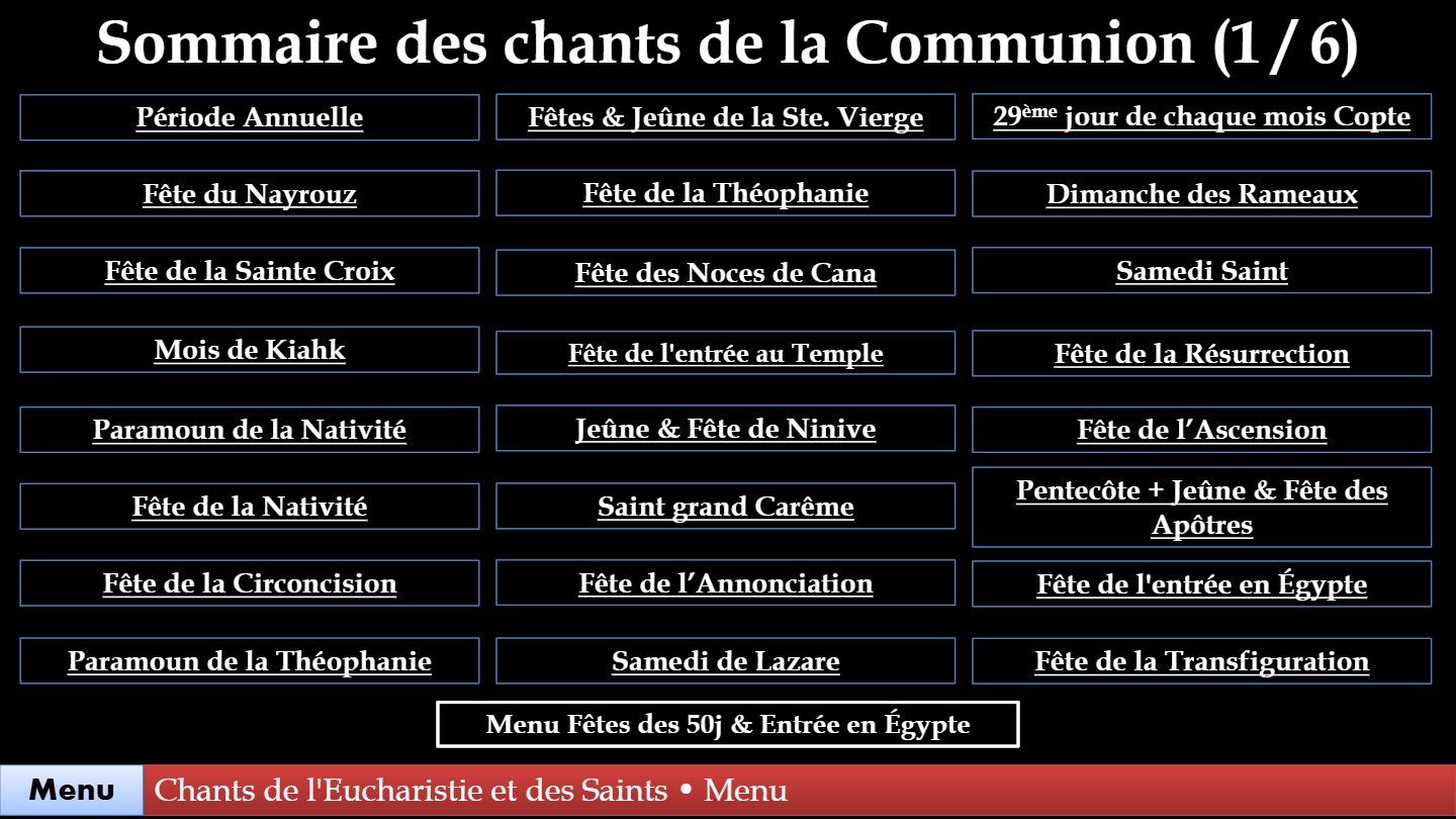 Hymnes & Glorifications de la Communion & des Saints - Aperçu 2