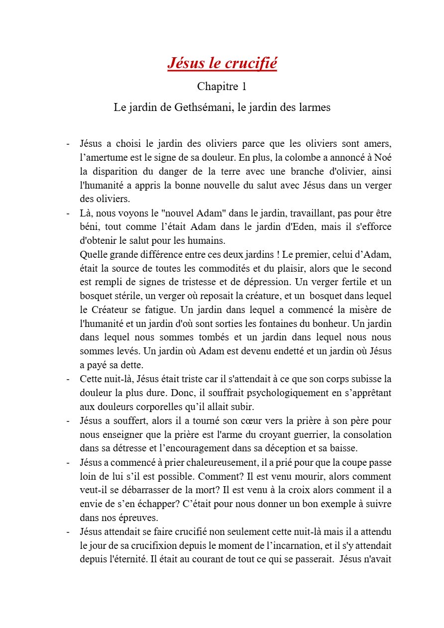 Jésus le crucifié