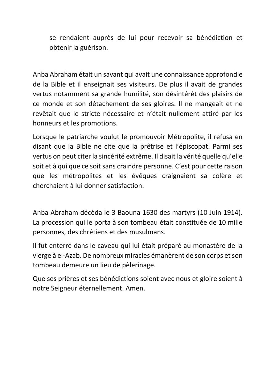 Saint Abraam l’évêque - Aperçu 4